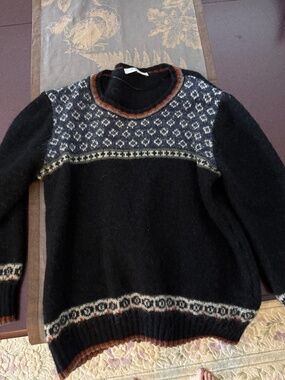 Gerard Darel Paris Fair Isle Sweater Size 3